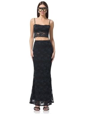 AFRM Black Lace Maxi Skirt (Tegan Lace)